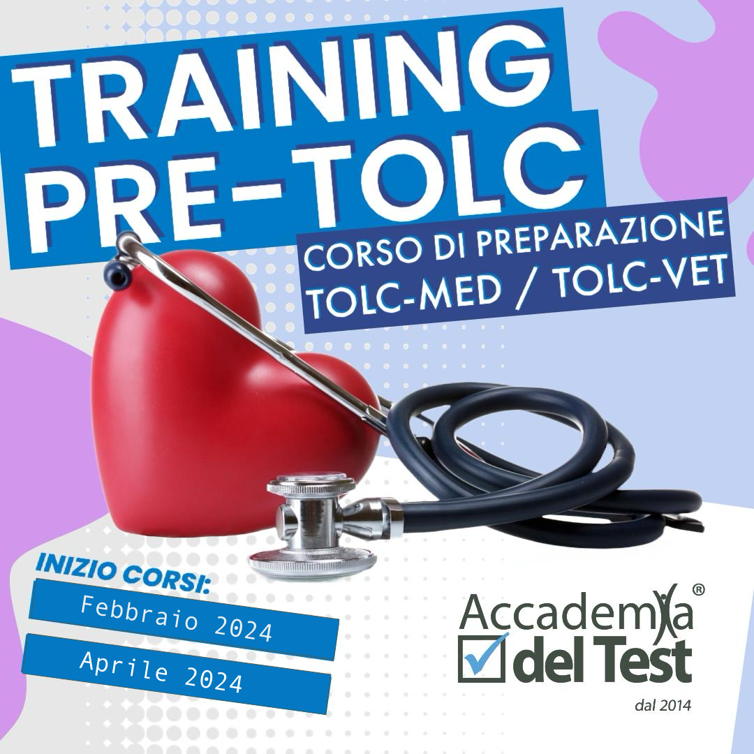 TRAINING PRE-TOLC  preparazione ai test d’ammissione Bari in Aula o Online – Tolc-Medicina e TOLC-VET